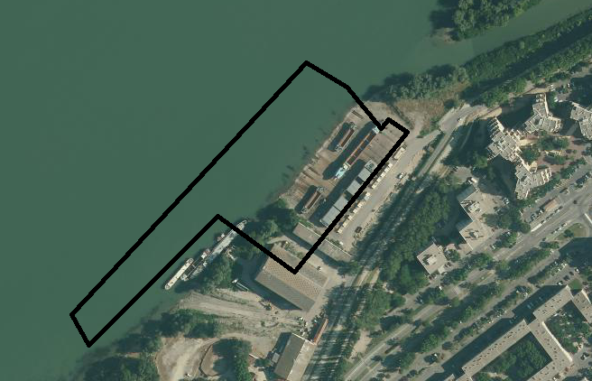 Plan satellite de la zone